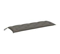 vidaXL Cojín para banco de jardín tela gris oscuro melange 150x50x7 cm