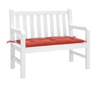 vidaXL Cojín para banco de jardín tela rojo melange 100x50x7 cm