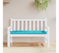 vidaXL Cojín para banco de jardín tela turquesa 120x50x7 cm