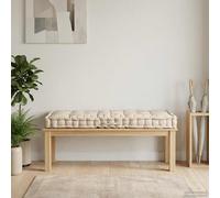 vidaXL Cojín para palés algodón beige 120x80x10 cm
