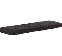 vidaXL Cojín para palets de algodón, 120x40x7 cm, color - Cojín para palets - Cojín para sentarse en palets - Cojín para sofá de palets - Cojín para sentarse en sofá de palets