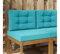 vidaXL Cojín para sofá de exterior Poliéster Tuquesa 60 x 60 cm