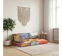 vidaXL Cojín para sofá de palés tela multicolor patchwork