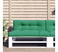 vidaXL Cojín para sofá de palets de tela verde 120x40x12 cm