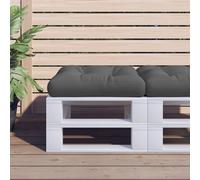 vidaXL Cojín para sofá de palets tela gris antracita 60x60x12 cm