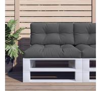 vidaXL Cojín para sofá de palets tela gris antracita 80x40x12 cm