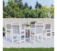 vidaXL: 6 fundas para sillas de jardín, compatibles con sillas de respaldo bajo, color gris, fabricadas en tejido Oxford