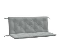 vidaXL Cojines para banco de jardín 2 uds Tela gris claro melange 120x50x7 cm
