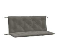 vidaXL Cojines de banco para jardín 2 uds Tela Gris Oscuro Melange 120x50x7 cm