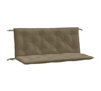 vidaXL Cojines de banco de jardín 2 uds 120x50x7 cm Tela Gris Taupe Melange