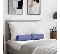 vidaXL Cojines Bolster 2 pcs Azul jeans Ø 15 x 40 cm tela
