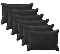 vidaXL Cojines con fundas, modelo HOUTEN, 6 unidades, color , tela de terciopelo