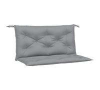 vidaXL Cojines de banco de jardín 2 uds tela Oxford gris 100x50x7 cm