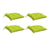 vidaXL Cojines de palets de jardín 4 uds tela Oxford verde 50x50x7 cm