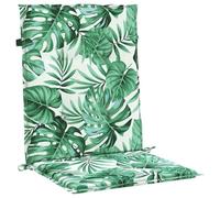 vidaXL Cojines de Respaldo Hoja 2 pcs Patrón de Hoja 100 x 50 x 3 cm, Cojín de Sala, Almohada Rectangular, Funda extraíble, Suave y versátil para Interior y Exterior