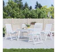 vidaXL Cojines de silla 4 uds tela Oxford estampado hojas 50x50x7 cm