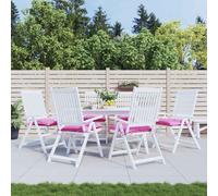 vidaXL Cojines de silla 6 uds tela Oxford rosa 50x50x7 cm