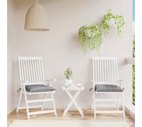 vidaXL Cojines de silla de jardín 2 uds tela Oxford gris 50x50x7 cm
