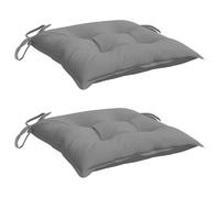 vidaXL Cojines de silla de jardín 2 uds tela Oxford gris 50x50x7 cm