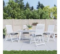vidaXL Cojines de silla de jardín 4 uds tela Oxford gris 50x50x7 cm