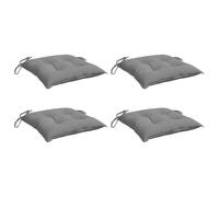vidaXL Cojines de silla de jardín 4 uds tela Oxford gris 50x50x7 cm