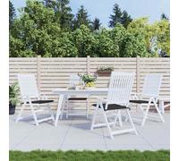 vidaXL Cojines de silla de jardín 4 uds tela Oxford negro 50x50x3 cm