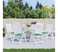 vidaXL Cojines de silla de jardín 6 uds tela Oxford verde 50x50x3 cm