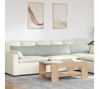 vidaXL Cojines de sofá 2 pcs Gris Claro 200 x 40 cm Tela de pana