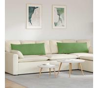 vidaXL Cojines de sofá 2 pcs Verde claro 120 x 40 cm Tela de pana