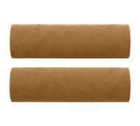 vidaXL Cojines Decorativos 2 uds Terciopelo marrón 15x50 cm
