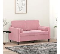 vidaXL 2X Cojines Decorativos Almohada para Sofá Silla Sala de Estar Salón Dormitorio Habitación Coche Hogar Interior Terciopelo Rosa