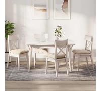vidaXL Cojines para asiento 4 uds. Tela de microfibra Beige 40 x 40 cm