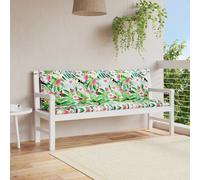 vidaXL Cojines para banco de jardín 2 uds tela multicolor 150x50x7 cm