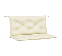 vidaXL Cojines para banco de jardín 2 uds tela Oxford crema 100x50x7cm