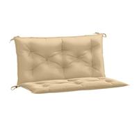 vidaXL Cojines para banco de jardín 2 uds Tela beige melange 100x50x7 cm