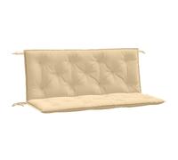 vidaXL Cojines para banco jardín 2 uds tela beige melange 120x50x7 cm