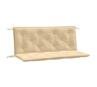 vidaXL Cojines para banco de jardín Tela Beige Melange 120x50x7 cm 2 uds