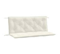 vidaXL Cojines para Banco jardín 2 uds Tela Crema Melange 120x50x7 cm, cojín, cojín de Banco, cojín de Asiento, cojín de Exterior, cojín de Banco