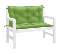 vidaXL Cojines para banco jardín 2 uds tela verde melange 100x50x7 cm