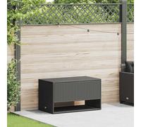 vidaXL Cojines para exterior negro 100x55x55,5 cm ratán sintético