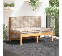 Vidaxl Cojines para Muebles de Palés 2 Unidades Algodón Color Negro, Antracita, Gris Beige