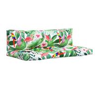 Vidaxl Cojines para Palés 2 Unidades Tela Oxford Color Verde - Pack de 2 Cómodos Cojines de Asiento Green and pink
