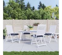 vidaXL Cojines para silla 4 uds tela Oxford azul marino 50x50x7 cm