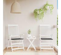 vidaXL Cojines silla de jardín 2 uds tela Oxford antracita 50x50x3 cm