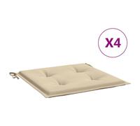 Vidaxl Cojines Silla de Jardín 4 Uds Tela Oxford 50x50x3 Cm Color Antracita Beige