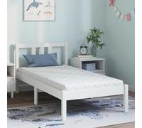 vidaXL Colchón blanco de 80 x 160 cm, fabricado con tejido jacquard