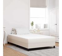 vidaXL Colchón de Cama con colchón Crema 120 x 190 cm tela