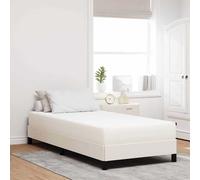 vidaXL Colchón de Cama con colchón Crema 80 x 200 cm tela