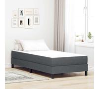 vidaXL Colchón de Cama con colchón Gris 90 x 200 cm tela