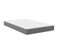 vidaXL Colchón de Cama con colchón Gris Claro 120 x 190 cm Tela | La espuma viscoelástica te da un soporte increíble, Perfecto para quienes tienen alergias, Se ajusta a casi cualquier cama
